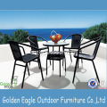 Penjualan panas PE Rotan Garden Dining Set